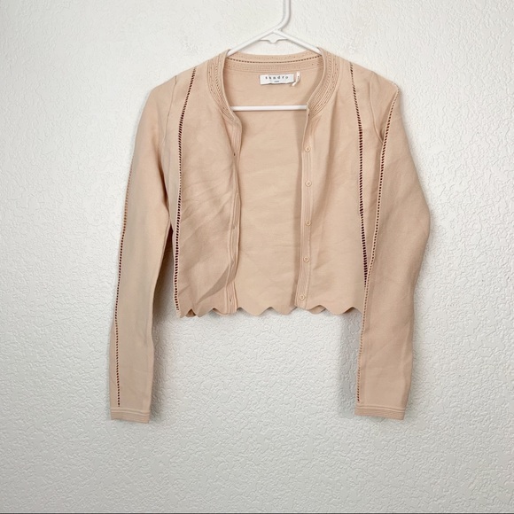 Sandro Paris Eglantine Peach Cardigan 1 - Picture 1 of 8
